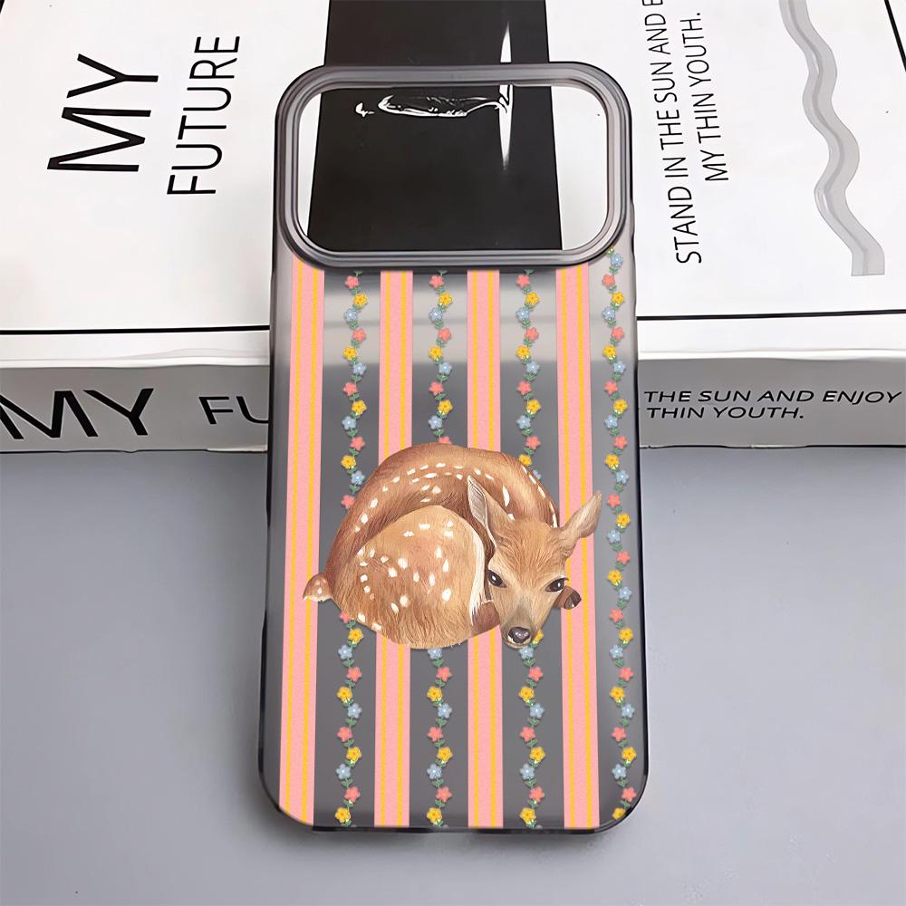

Flower Bouquet Of Deer Phone Case For IPhone 17Air 17 11 13 12 14 15 16 Pro Max Plus Soft Pattern Fashion 15 Pro Cover Case For iphone 11 ProMax