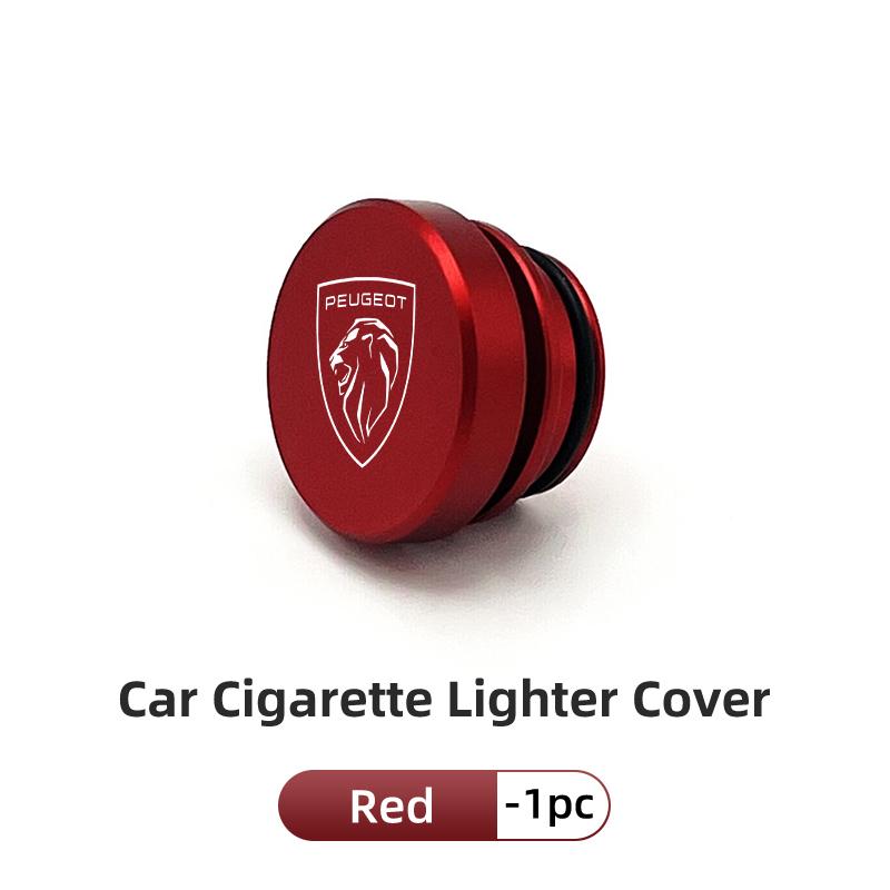 2026 Hot Car Sticker Car Cigarette Lighter Dust Cover Dustproof Decoration Cap For Peugeot 407 508 2008 5008 307 308 3008 206 20