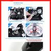 Led Motorcycle Light Moto Accessories 3000K+6000K 12V Headlight Bulbs Dual Color Auxiliary Spotlight Lamp