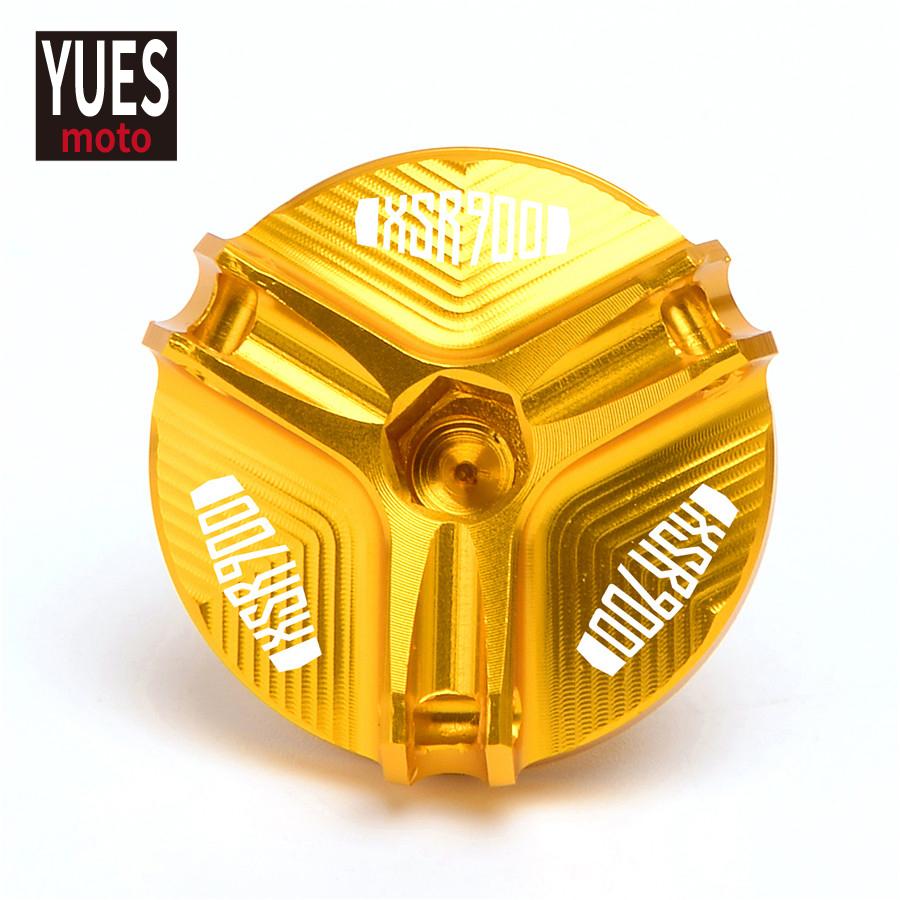 Motorcycle CNC Alunium Engine Oil Cap Bolt Screw Filler Cover For Yamaha XSR 900 XSR900 2016 2017