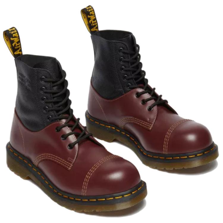 Dr. Martens MM6 Maison Margiela X 1460 Twisted and Reimagined Oxblood Black Unisex Sneakers Red 32186601