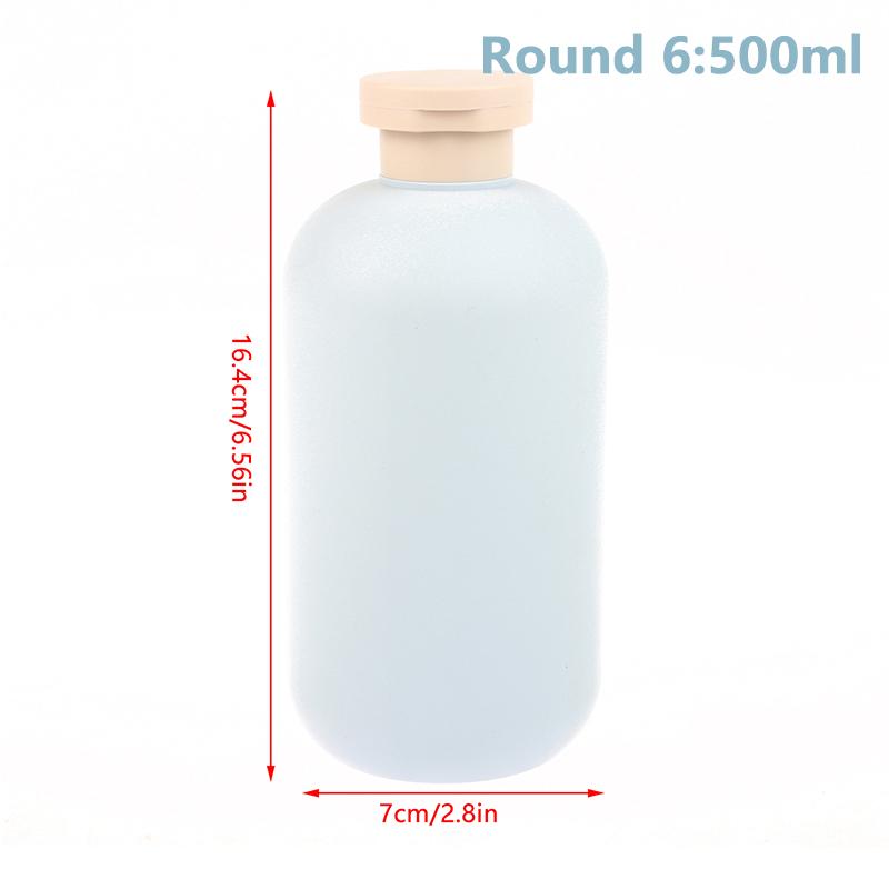 100Ml-500Ml Avocado Green Plastic Shampoo Shower Gel Foaming Soap Dispensers Refillable Bottles Flip Lotion Bottles