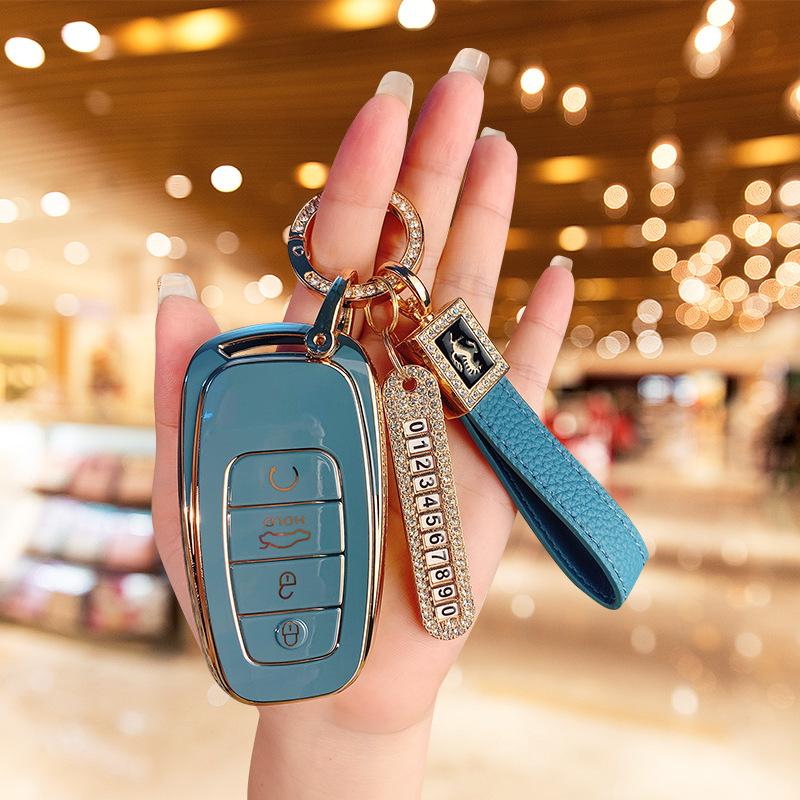 Applicable To Hongqi H5 Key Set 23 H9 Hs7 Shell H7 Buckle Eqm5 Special E-hs3 High-end Hs5 Car Men and Women