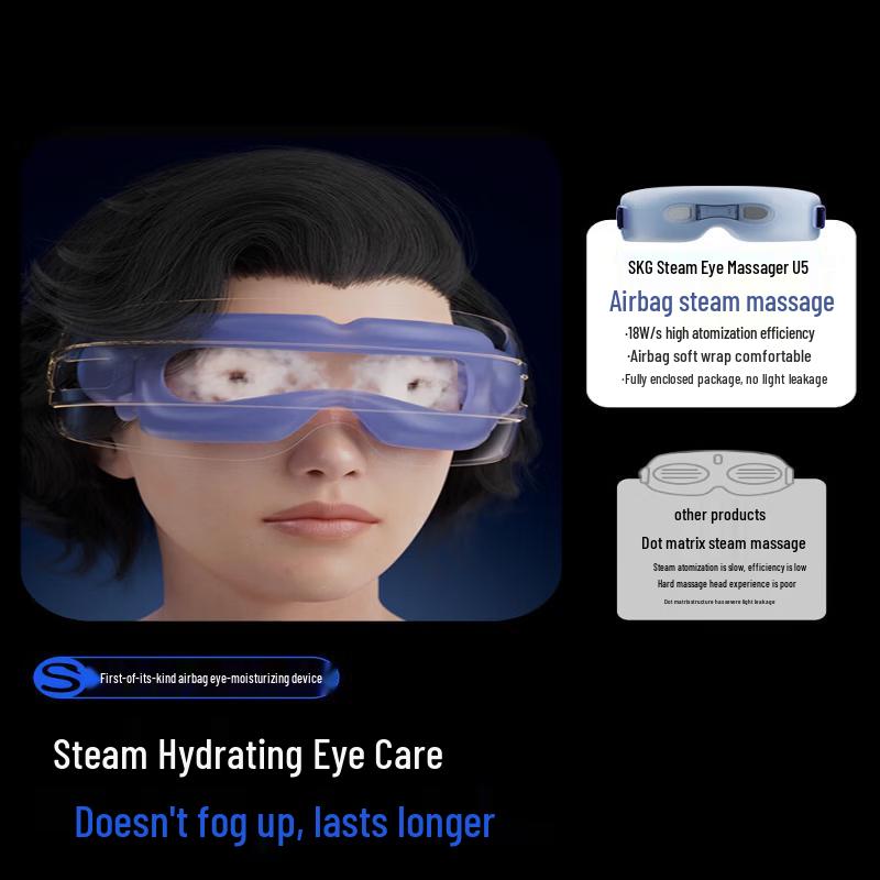 SKGU5 Eye Massager with Steam Heat and Air Pressure CN plug (adapter included)