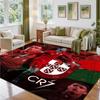 Cristiano Ronaldo Design Crystal Velvet Rug Soft Decorative Mat for Bedroom Entrance