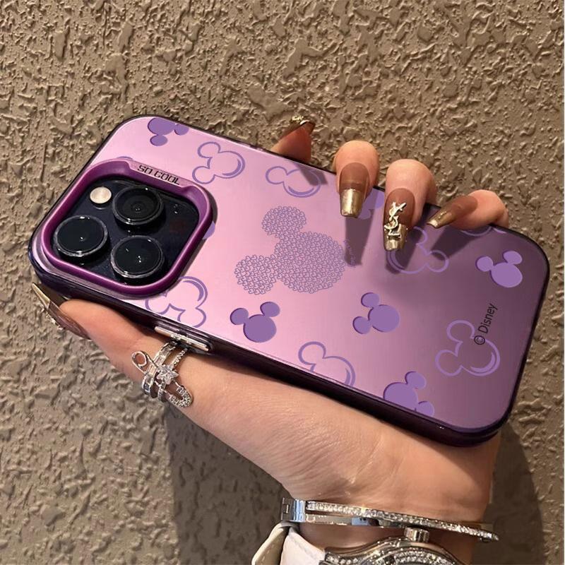 Roztomilý Avatarový Kryt s Myškou Mickey pro Apple iPhone 17 Air 16E 16 15 14 13 12 mini 11 8 7 Pro Max Plus Barevný Kryt na Telefon