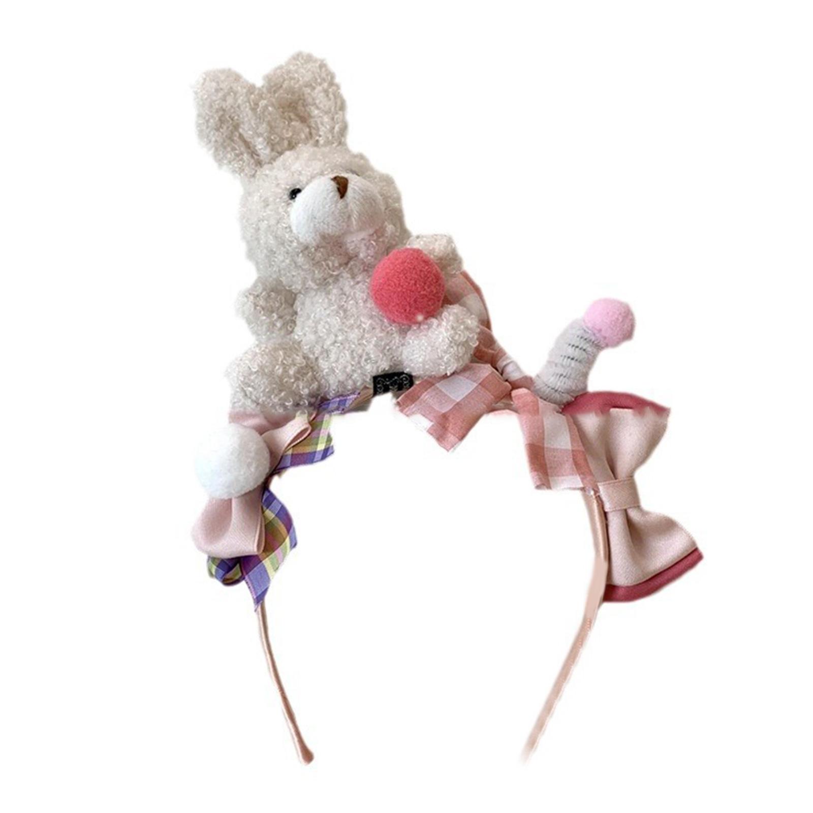 

Повязки для волос с изображением мультяшного кролика, реквизит для фотобудки для девочек, головные уборы для вечеринок, забавные повязки для музыкальных фестивалей