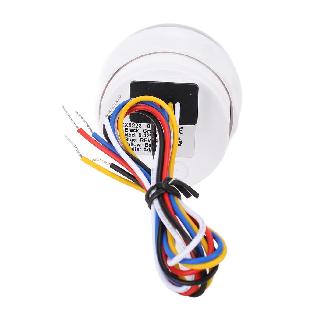 52mm Boats RPM Speedometer DC9-32V 0-3000 RPM Adjustable Marine Gauges For Trucks Tractors Cars RVs Boats Accessories