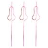 10Pcs Curly Decorative Straw Bite-resistant Reusable Smooth Edge Funny