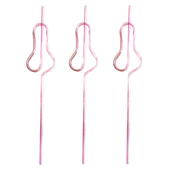 10Pcs Curly Decorative Straw Bite-resistant Reusable Smooth Edge Funny