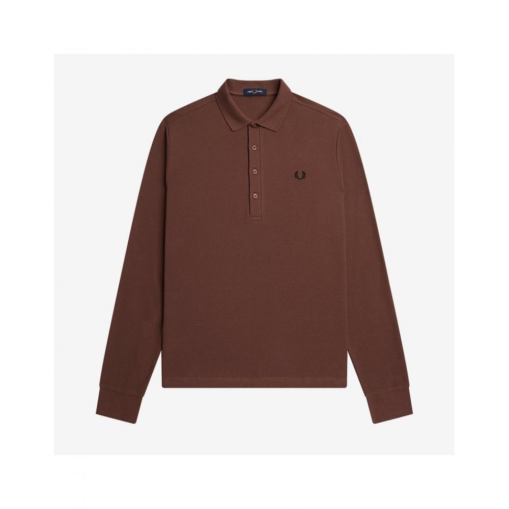 

Fred Perry Поло с длинным рукавом из пике в виде сот Afpm2336825 S54 S