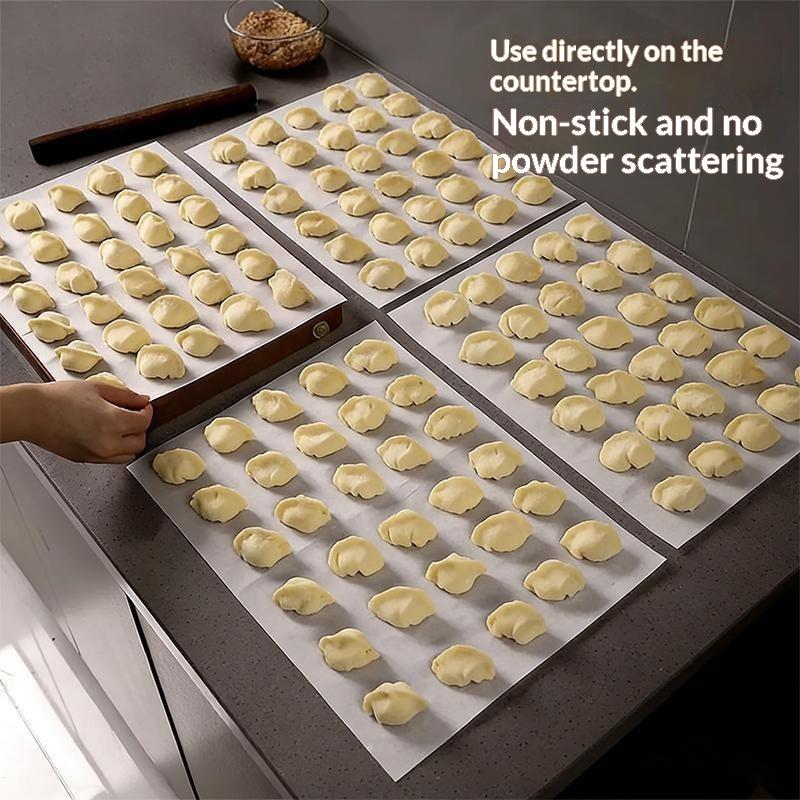 Dumpling Steamer Non-Stick Paper 50/100Pcs Food Grade Oil Proof Liner for Baozi Steaming Baking Home Kitchen Use