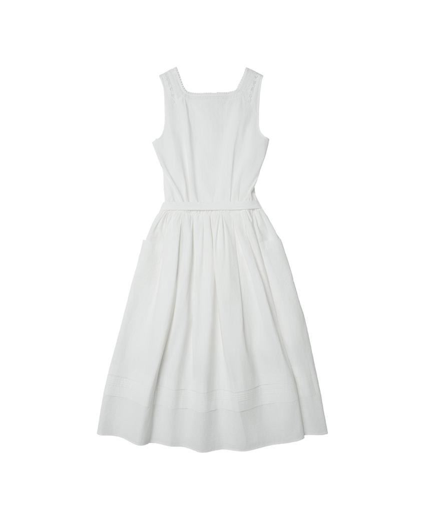 Lagpiswiwedeoweeo Cotton Eyelet Dress - White