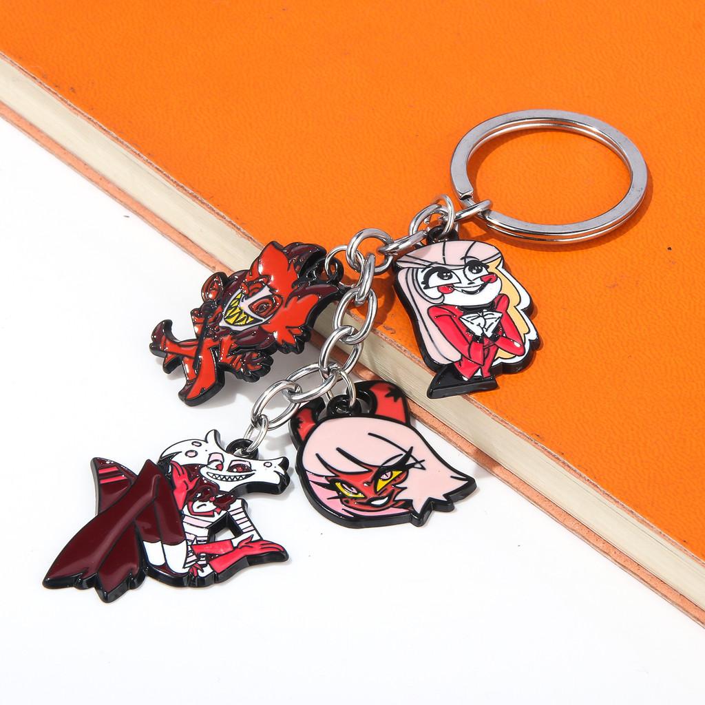 Hazbin Hotel Keychain With Zinc Alloy Charms For Anime Fans And Collectors
