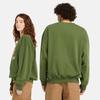 Timberland Box Fit Badge Crew Neck Sweatshirt, Unisex, Adult, Black Forest Green, Size S (TB0A661BEIN1)