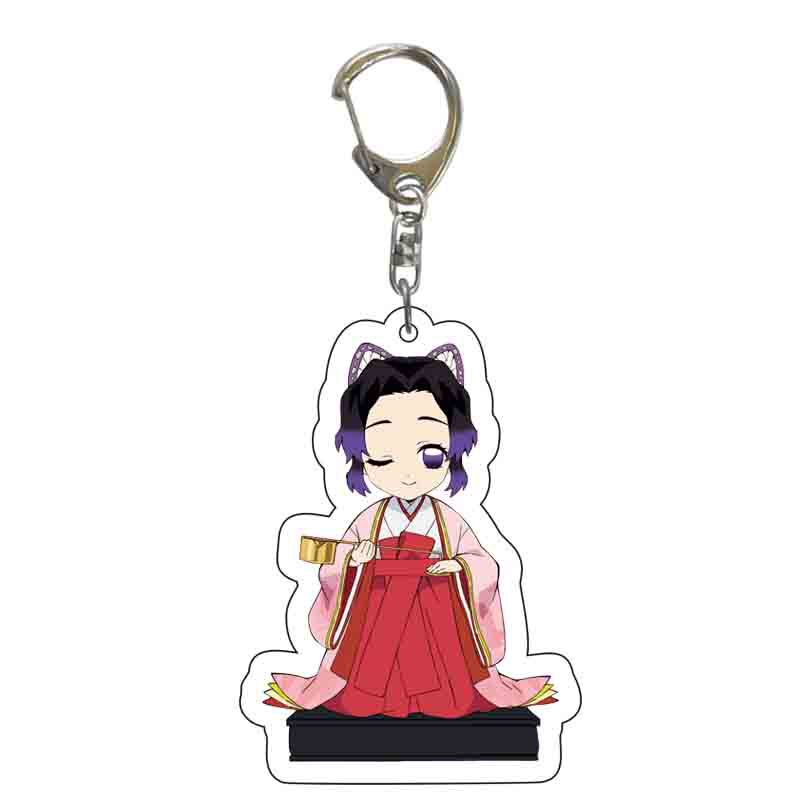 Anime Demon Slayer Acrylic Keychain Transparent Anime Pendant Accessories Merchandise Present designed for Fans Collection Cosplay
