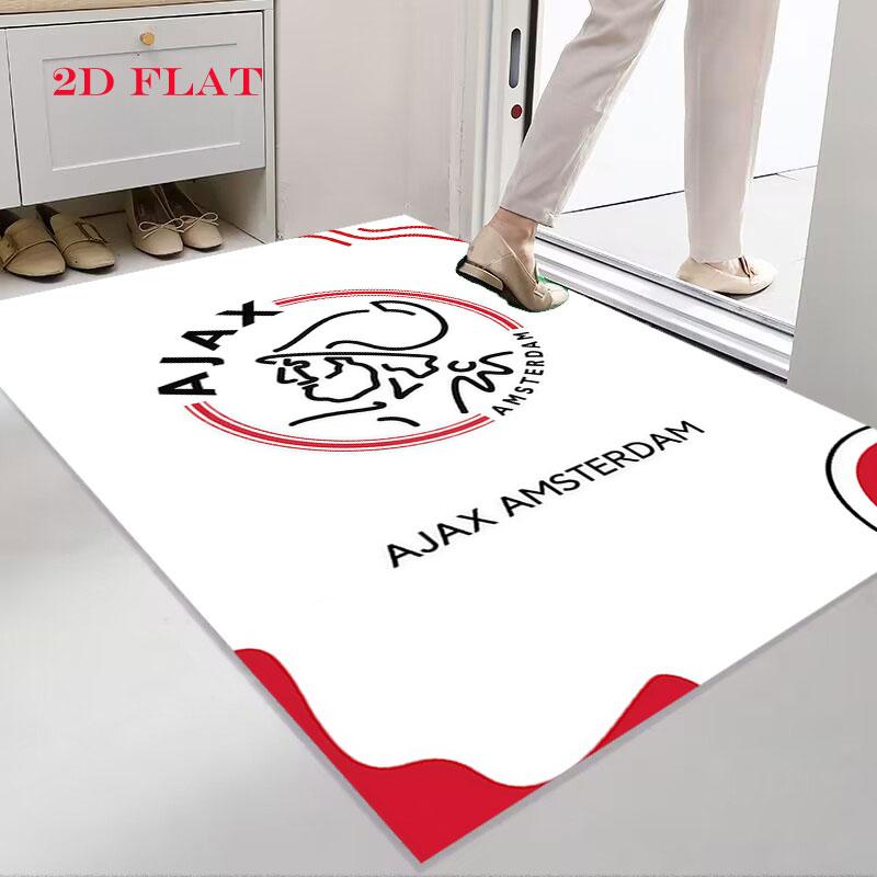 Tappeto AFC Ajax per Soggiorno Camera da Letto Casa Decorazione Divano, Tappetino Antiscivolo per Giochi Bambini