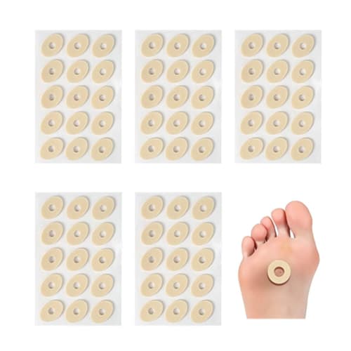

Natiform Foot Corn Protection Pads, Circle Type, Anti-Friction Pads, Small Oval, 75 Pieces