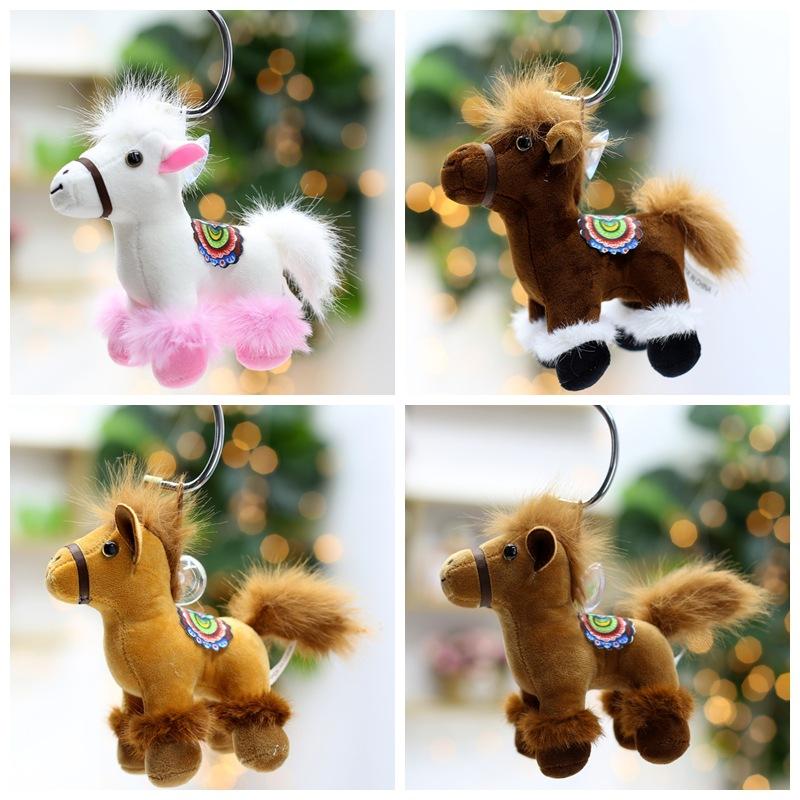 Simulated Horse Plush Toys Creative Year of The Horse Mascot Pendant Doll Home Decoration Zodiac Horse Hanging Decoration