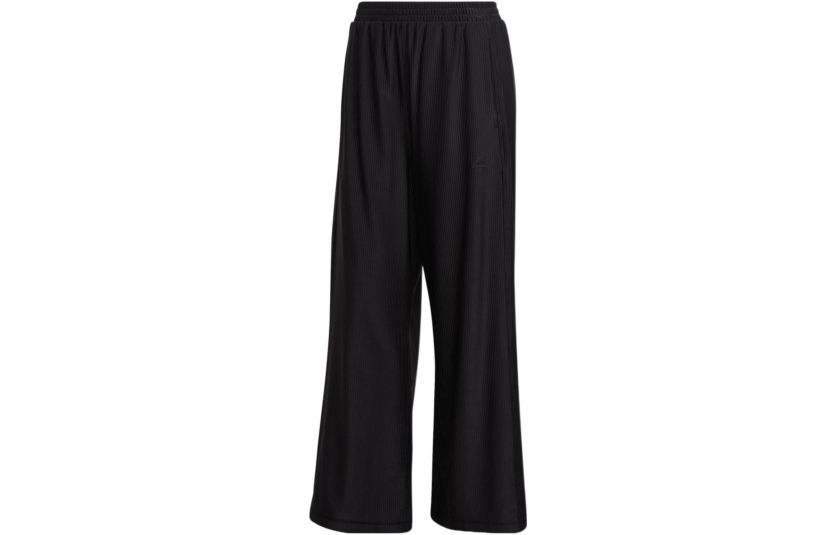 

Adidas Knitted Sweatpants Women s Black Moderate Wide Leg Pants HD8945 L