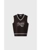 Waac Women Logo Intarsia Knit Vest Wwwaa26600Brd