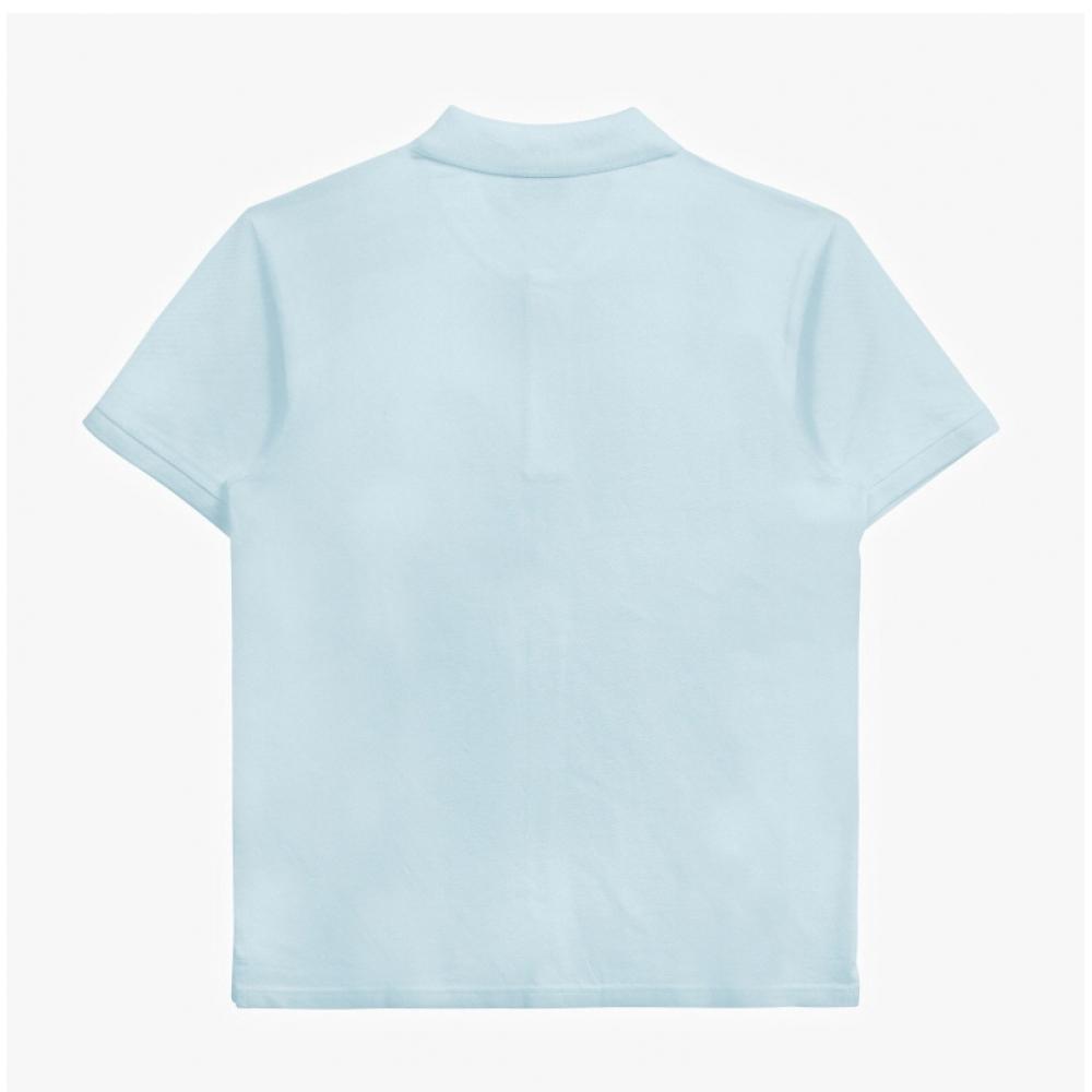 Maison Kitsune Fox Head Patch Polo Men Short Sleeve Tee Lm00208kj7002 0072