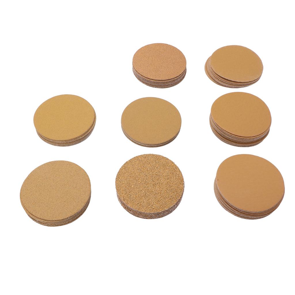 3 Inch Sanding Discs Hook and Loop Sanding Pads 40 to 800 Grit Sandpaper Discs for Woodworking and