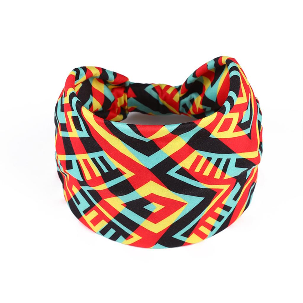 Bohemian- Headscarf, Print Headband, Elastic Women's Sports Yoga Headband