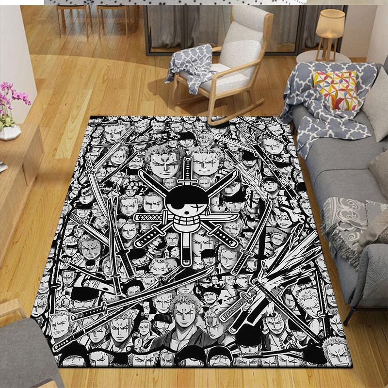 Zoro Home Sofa Decoration for Living Room & Bedroom, Non‑Slip Play Flannel Floor Mat for Game Room