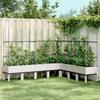 Planter with Trellis White 200 x 160 x 142.5 cm PP