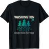 Washington Where Trees Meet Tech State Pride Design T-Shirt