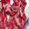 Elegant Floral Jacquard Woven Scarf Shawl for Europe and America