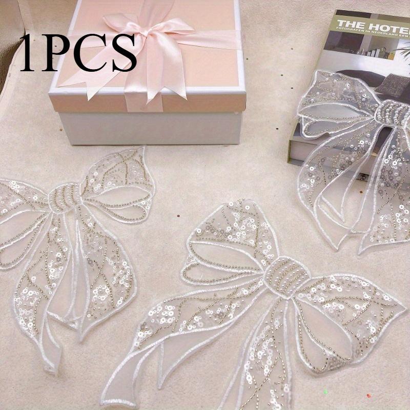 

Elegant Bow Tie Backdrop - 20cm, Sparkling Embellishments, Perfect for DIY Crafts, Hair Accessories, and Clothing Decor