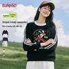 Baleno Women's 2026 Spring/Autumn American Vintage Round Neck Pullover Sweatshirt