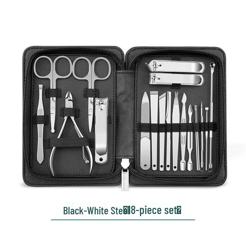 High-End German Stainless Steel Manicure Set: Multi-functional Nail Clippers & Beauty Care Tools