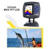 Color Screen Fish finder Color Screen Wired Fish Finder Dual Frequency 328ft/100m Water Depth Boat Fish Finder
