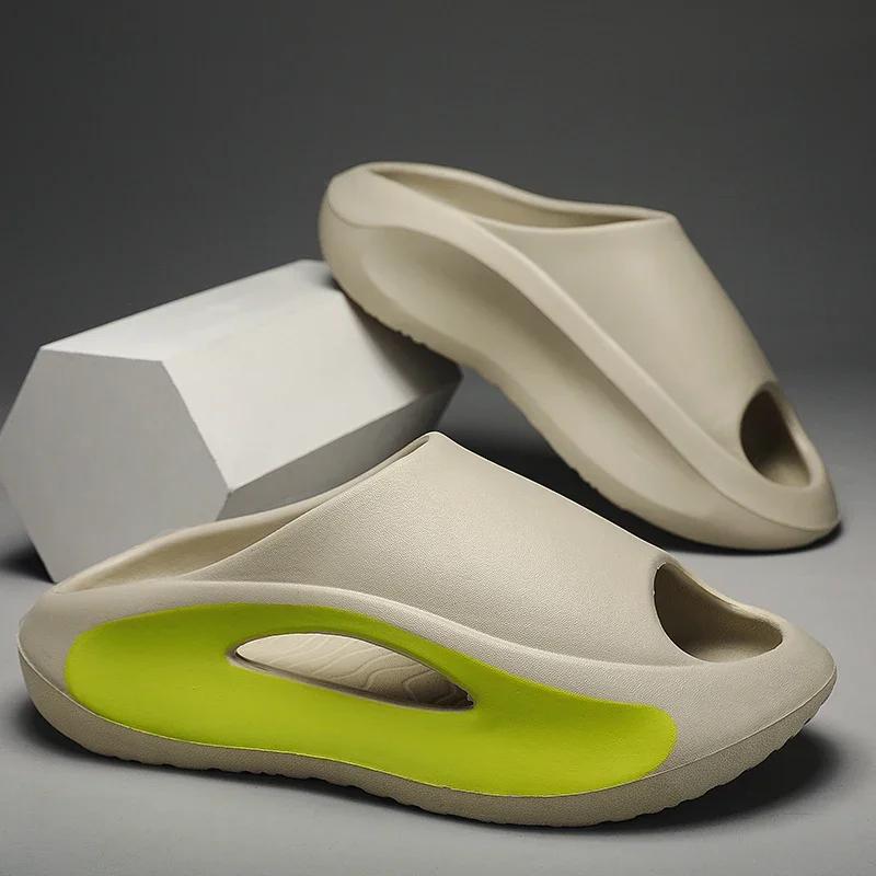 Living Room Slippers Walk Around Home Genuine Mens Slipper for Men Men's Shoes 2024 Male Shoes Sneakers Comfortable Man Sandal