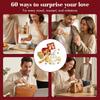30/60Pcs Heart Stickers Love Letters Envelope Set Blank Mini Cards Mini Cards Set  Valentine's Day