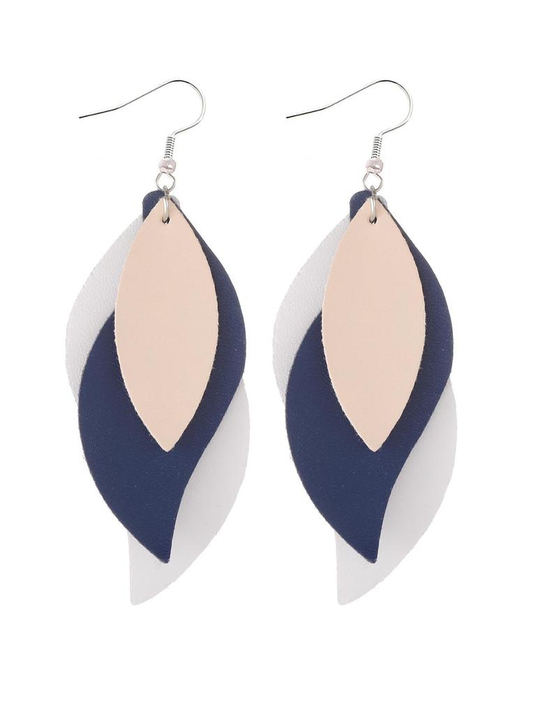 Stylish PU Leather Earrings: Creative Designs & Shapes