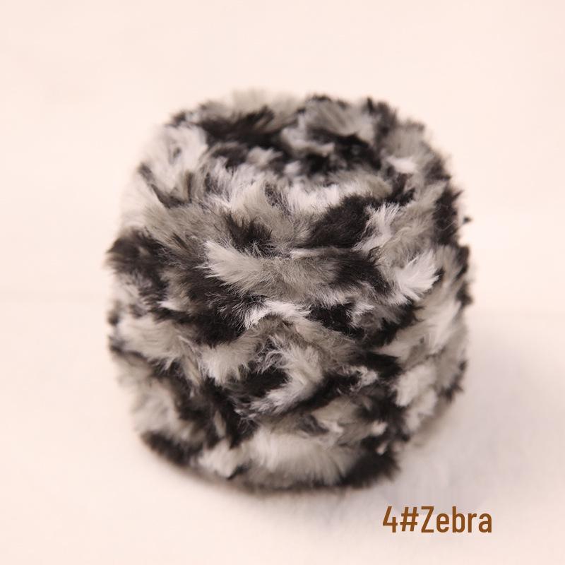 Gradient Dyed Faux Fur Hand-Spun Mink Velvet Yarn – Perfect for DIY Chunky Scarves and Hats