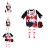 Vibrant And Comfortable Girls Zombie Cheerleader Dress Costume For Halloween