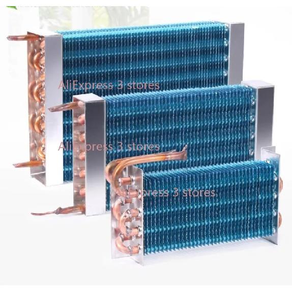 Evaporator Freezer Refrigerator Freezer Refrigerated Display Cabinet Freezer Copper Tube Fin Air-cooled Condenser 260*50*130mm