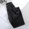 Wide Allmatch Women Leg Fashion Straight Jeans High Waist Adjustable Waist Denim Pants Loose Trousers