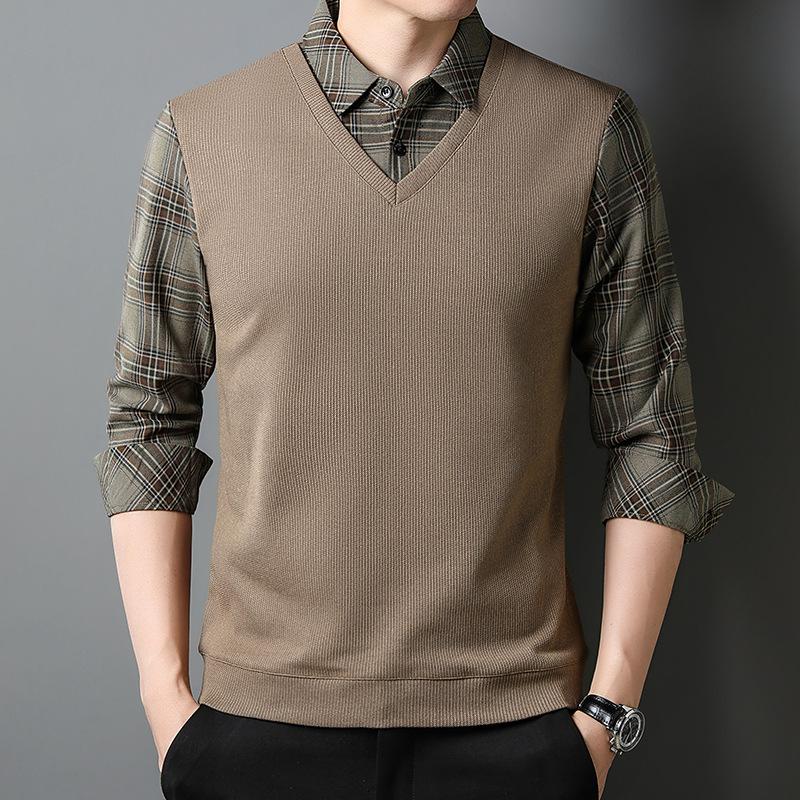 Одежда для папы среднего возраста Футболка с длинными рукавами — фото 3