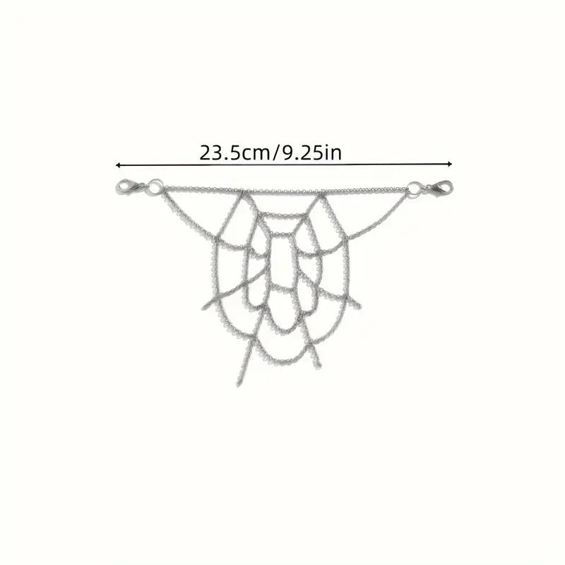 European and American Sweet Cool Style Chain Spider Web Pants Chain Dark Chain Waist Chain Body Chain Clothing Versatile