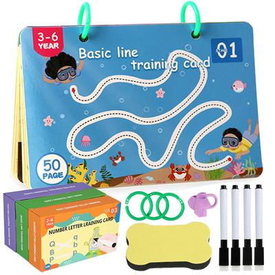 Children Pen Control Educational Book Montessori Toys Pedagogical Drawing Pen Training Special Lerarning Games Toys for Toddlers