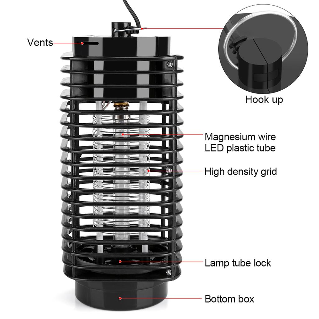 Electronic Mosquito Fly Bug Pest Killer Light Lamp Quiet and High Efficient