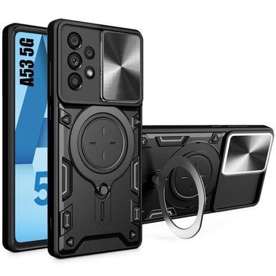 Case - BOOLING - for Samsung Galaxy A53 5G - Shockproof - Ring Stand - Sliding Cover