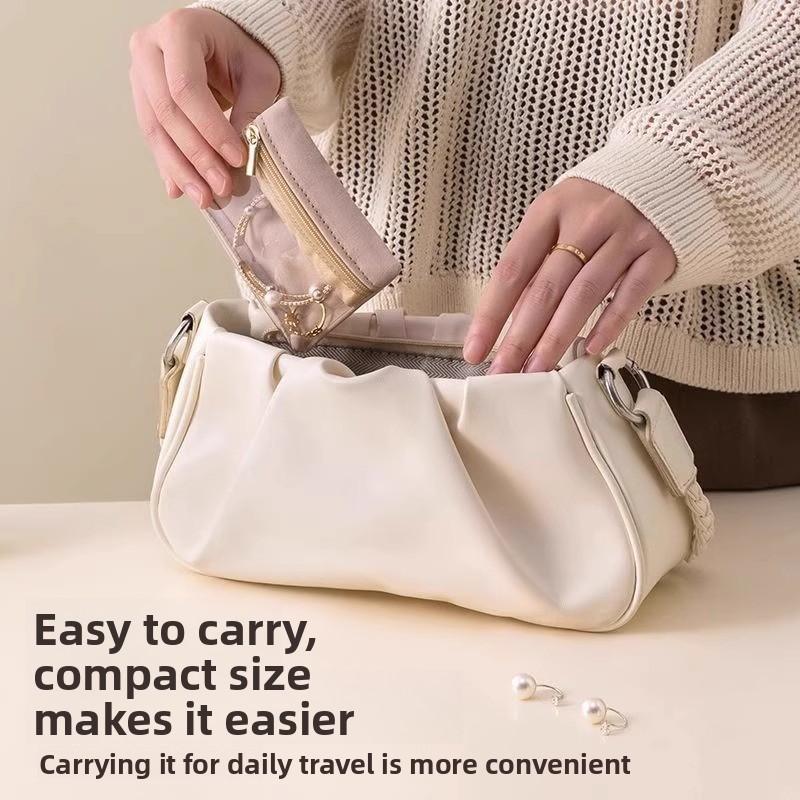 Jewelry Bag Flannel Sealed Anti-oxidation Jewelry Box Jewelry Earrings Ring Necklace Storage Travel Storage Bag