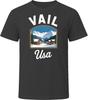 Vail Usa Tourist Vacation Gift Tee Flat T Shirt